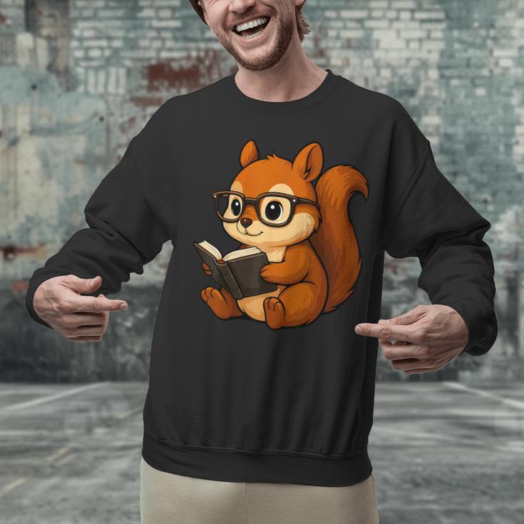 Squirrel Reading Book Lover Unisex Sweatshirt Squirrel Reading Book Lover Unisex Sweatshirt