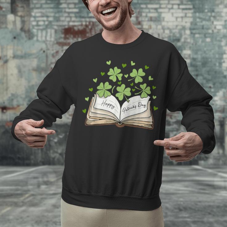 St Patricks Day Book Lover Librarian Reading Saint Pattys Unisex Sweatshirt