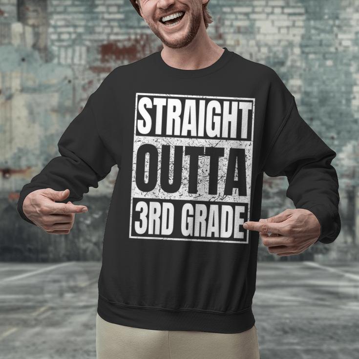Straight Outta 3rd Grade Graduation Class 2025 Third Grade Unisex Sweatshirt