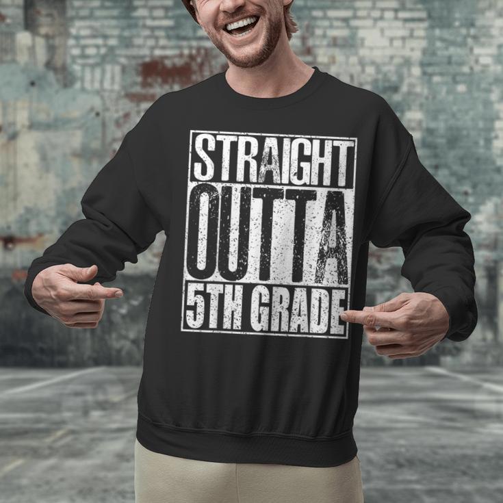 Straight Outta 5th Grade Shirt Graduation 2017 Unisex Sweatshirt