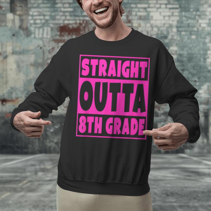 Straight Outta 8th Grade Graduation Eighth Grade T-Shirt Unisex Sweatshirt