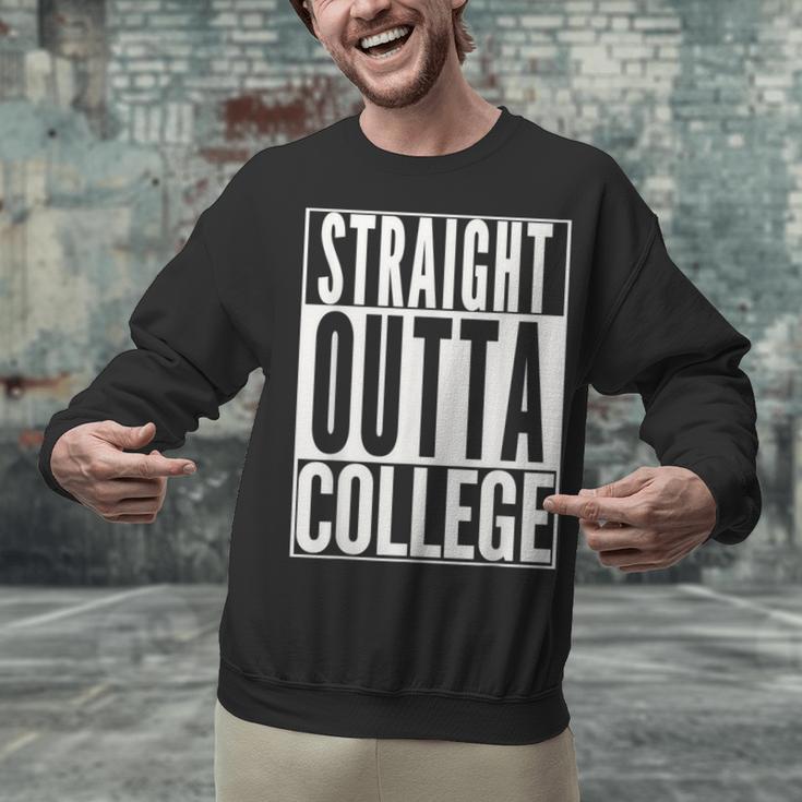 STRAIGHT OUTTA COLLEGE Graduation 2019 Her Him Women Unisex Sweatshirt