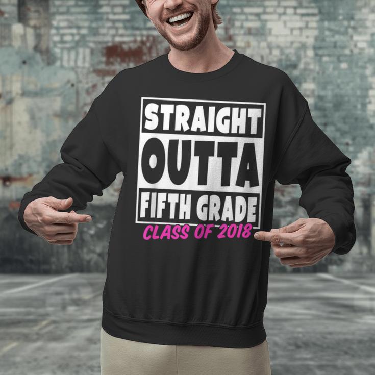 Straight Outta Fifth Grade Class Of 2018 Graduation Unisex Sweatshirt