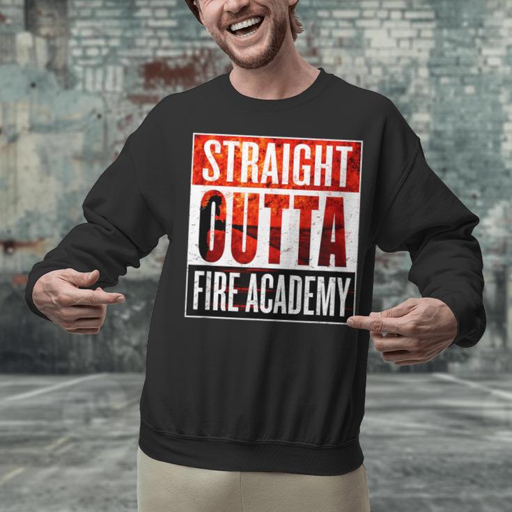 Straight Outta Fire AcademyShirt Firefighter Graduation Unisex Sweatshirt