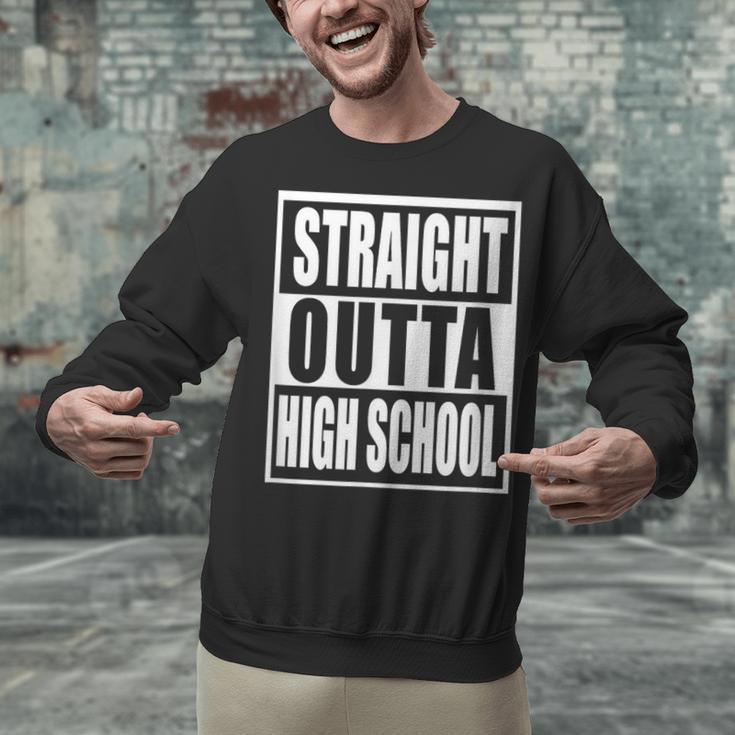 Straight Outta High School Graduation Apparel For Seniors Unisex Sweatshirt