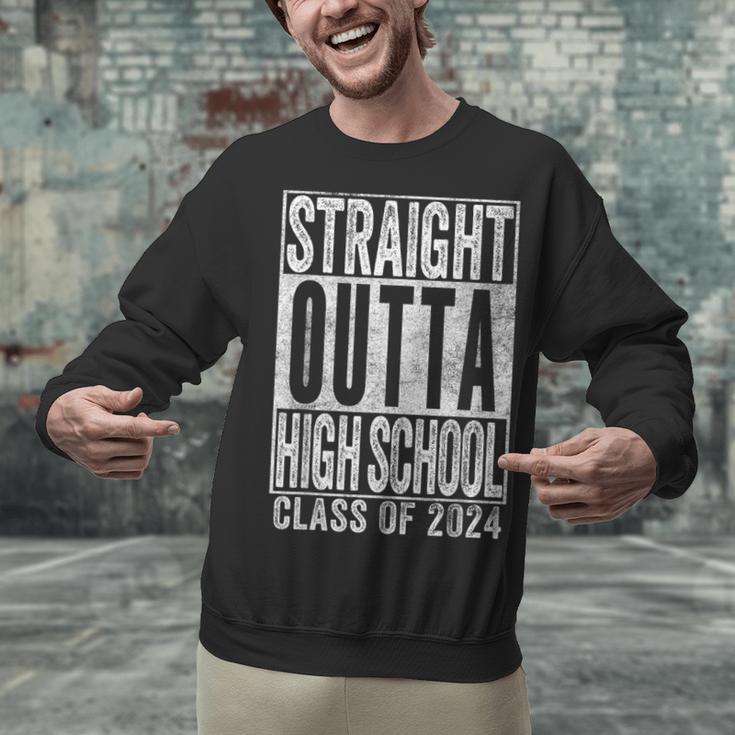 STRAIGHT OUTTA HIGH SCHOOL Graduation Class Of 2024 Senior Unisex Sweatshirt