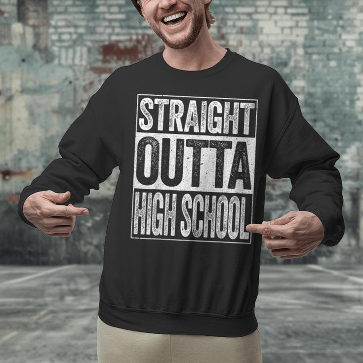 Straight Outta High School Shirt Boy Girl Graduation Unisex Sweatshirt