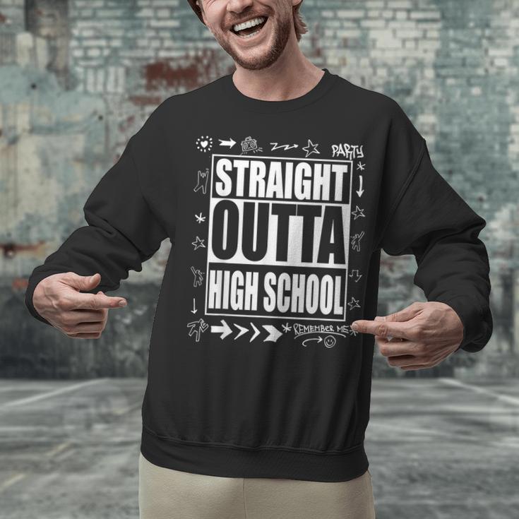 Straight Outta High School Shirt Cute Graduation Unisex Sweatshirt