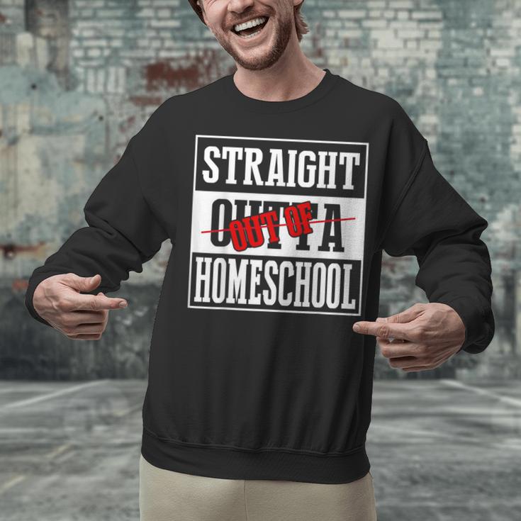 Straight Outta Homeschool Shirt Graduation Unisex Sweatshirt