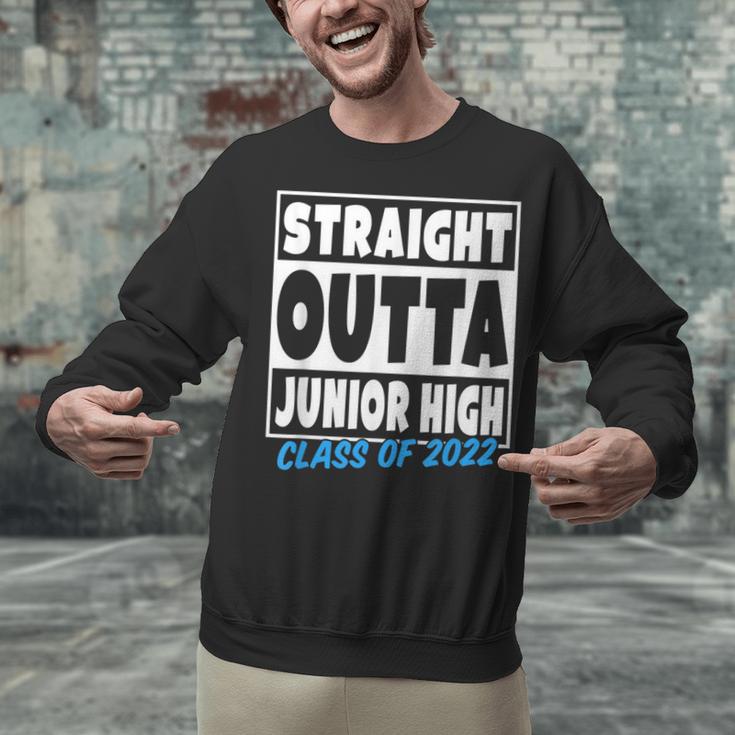 Straight Outta Junior High School Graduation Class Of 2022 Unisex Sweatshirt