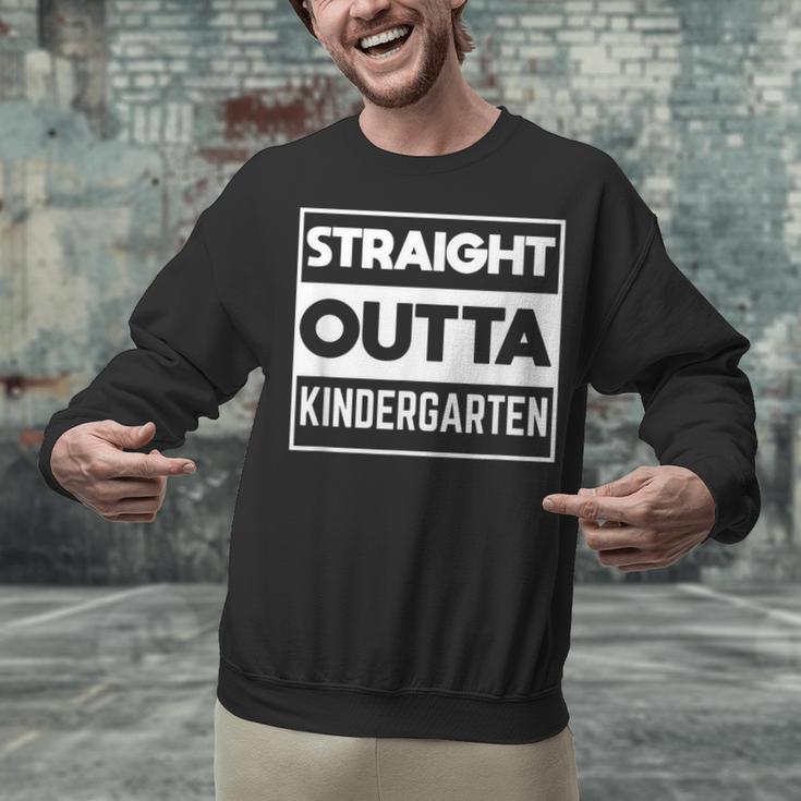 Straight Outta Kindergarten Shirts Graduation Unisex Sweatshirt