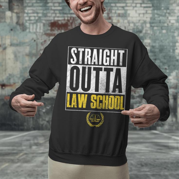 Straight Outta Law School Graduation Tshirt Law School Unisex Sweatshirt