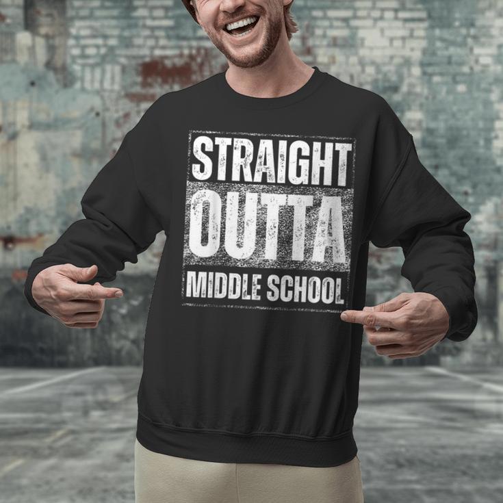 Straight Outta Middle School Class Of 2024 Graduation Unisex Sweatshirt