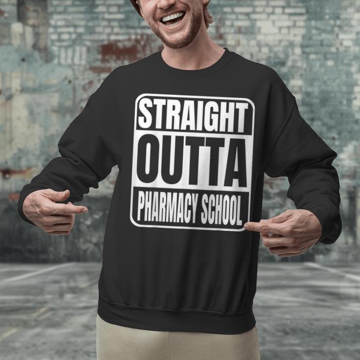 Straight Outta Pharmacy School Class 2025 Pharma Graduation Unisex Sweatshirt
