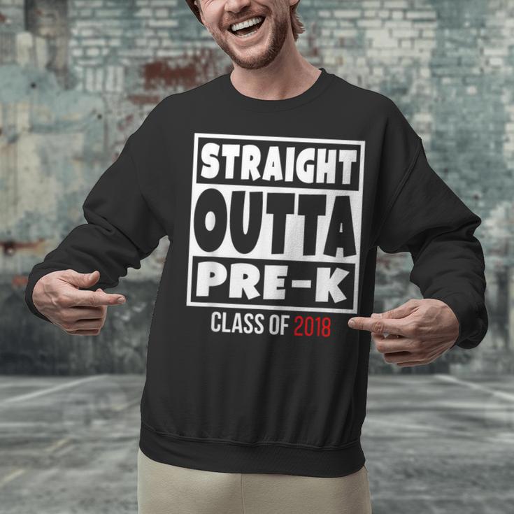 Straight Outta Pre-K Class Of 2018 Shirt Graduation Unisex Sweatshirt