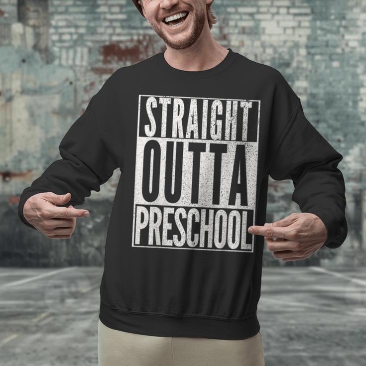 STRAIGHT OUTTA PRESCHOOL GIFT Grad Graduation Kids Unisex Sweatshirt