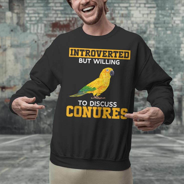 Sun Conure Introvert Parrot Bird Sun Conure Unisex Sweatshirt Sun Conure Introvert Parrot Bird Sun Conure Unisex Sweatshirt