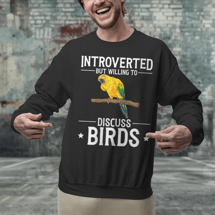 Sun Conure Introvert Parrot Bird Sun Conure Unisex Sweatshirt Sun Conure Introvert Parrot Bird Sun Conure Unisex Sweatshirt