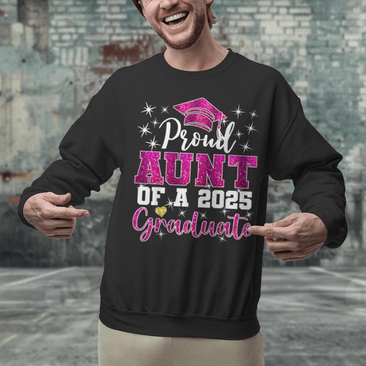 Super Proud Aunt Of 2025 Graduate Senior Graduation Family Unisex Sweatshirt