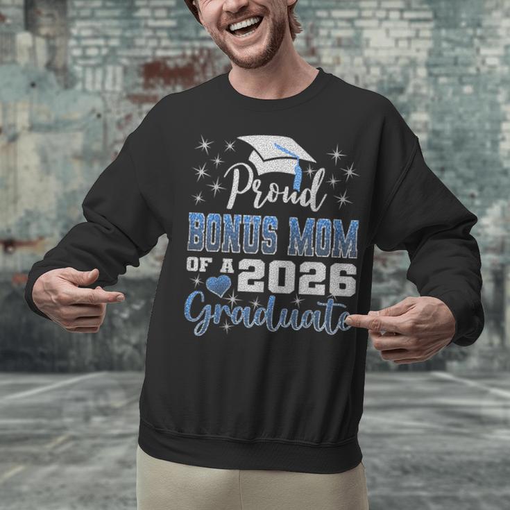 Super Proud Bonus Mom Of 2026 Graduate Graduation Family Unisex Sweatshirt