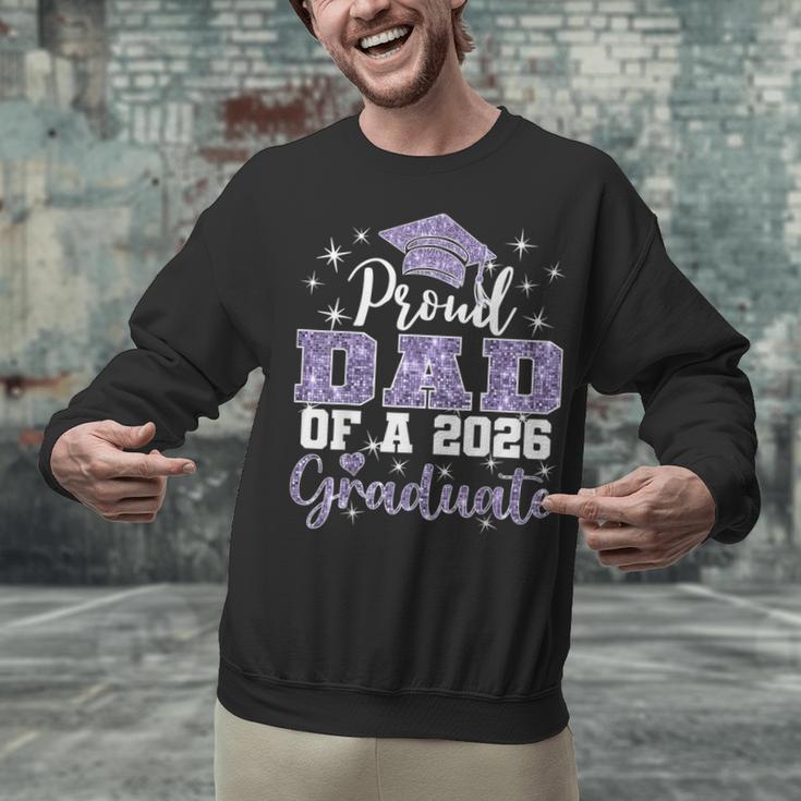 Super Proud Dad Of 2026 Graduate Senior Graduation Family Unisex Sweatshirt