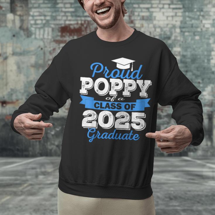 Super Proud Poppy Of 2025 Graduate Senior Graduation Family Unisex Sweatshirt