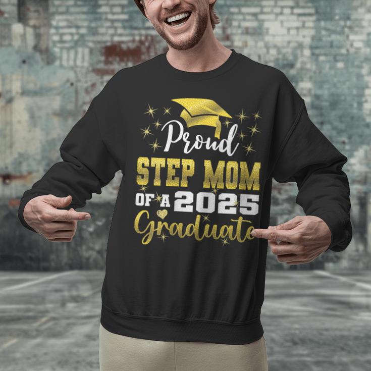 Super Proud Step Mom Of 2025 Graduate Graduation Family Unisex Sweatshirt