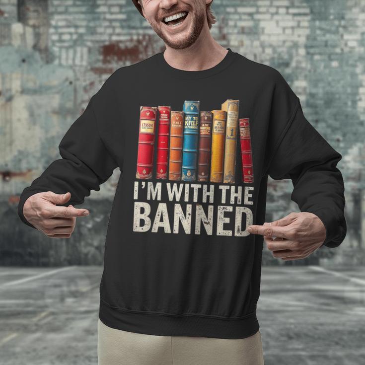 Support Banned Books Freedom I'm With The Banned Unisex Sweatshirt