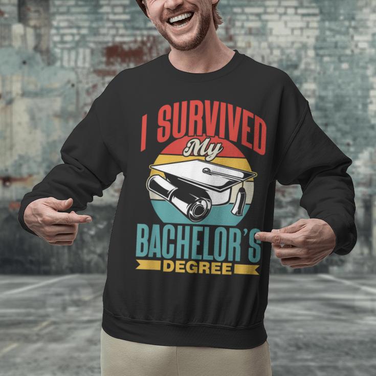 I Survived My Bachelor's Degree Party Bachelor Graduation Unisex Sweatshirt