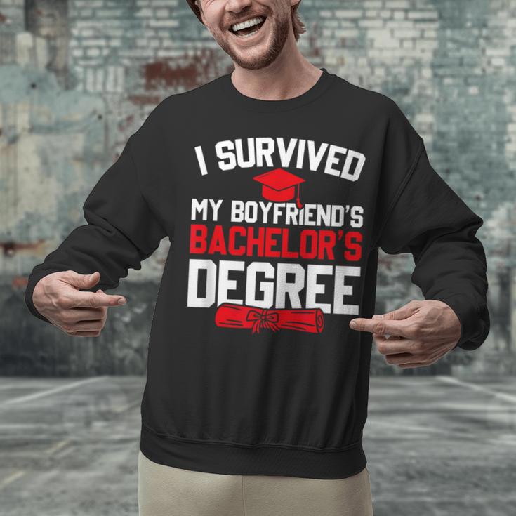 I Survived My Boyfriend's Bachelor's Degree Graduation Unisex Sweatshirt