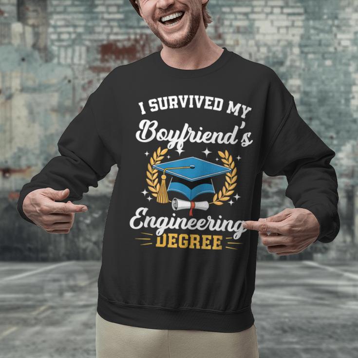 I Survived My Boyfriend's Engineering Degree Graduation Unisex Sweatshirt
