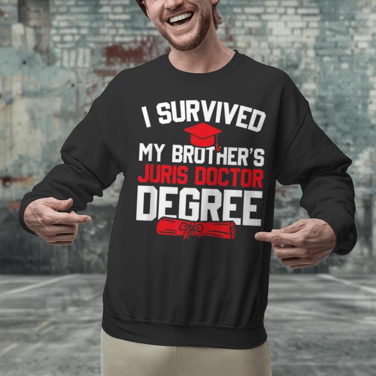 I Survived My Brother's Juris Doctor Degree Graduation Unisex Sweatshirt