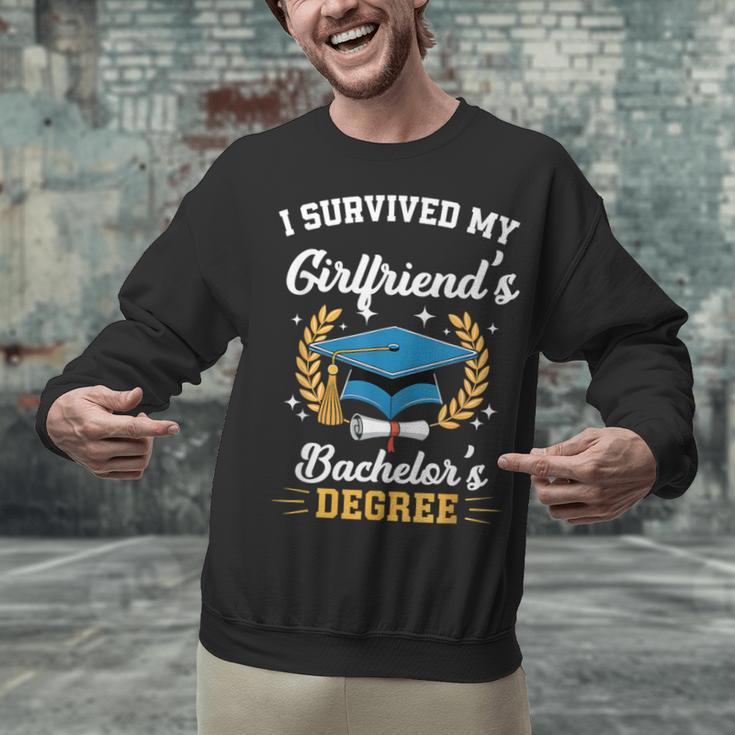 I Survived My Girlfriend's Bachelor's Degree Graduation Unisex Sweatshirt