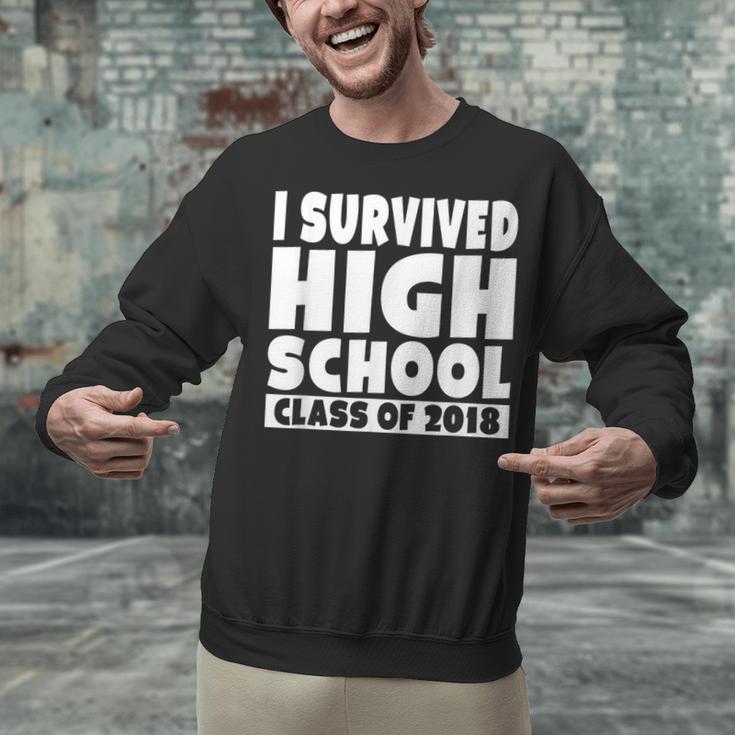 I Survived High School Class Of 2018 Graduation Unisex Sweatshirt