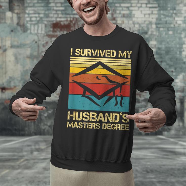 I Survived My Husband's Master's Degree Graduation Unisex Sweatshirt