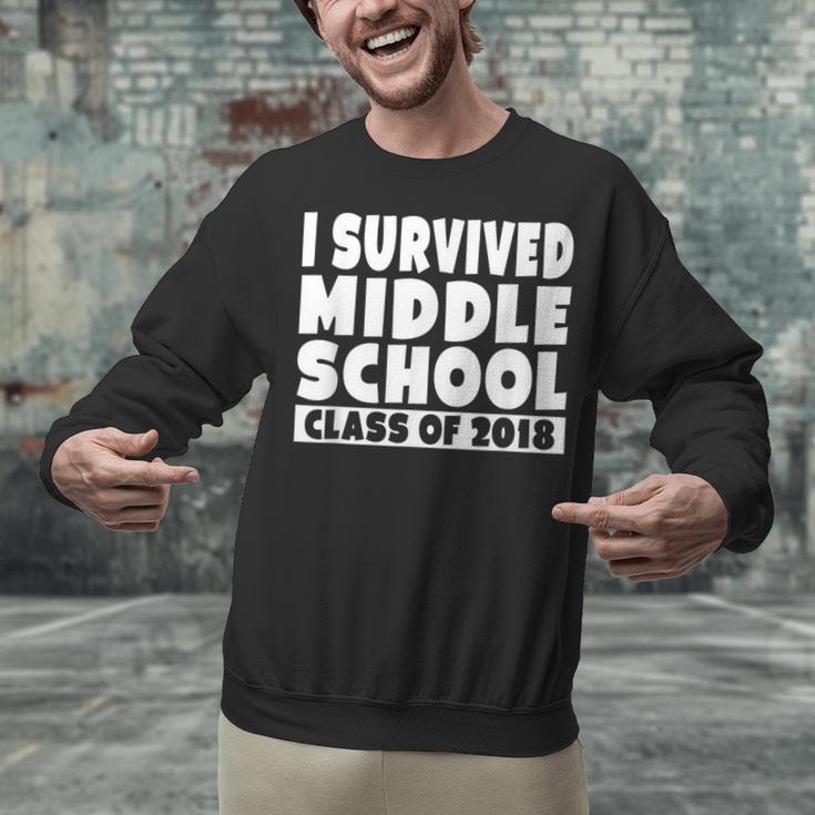 I Survived Middle School Class Of 2018 Graduation Unisex Sweatshirt