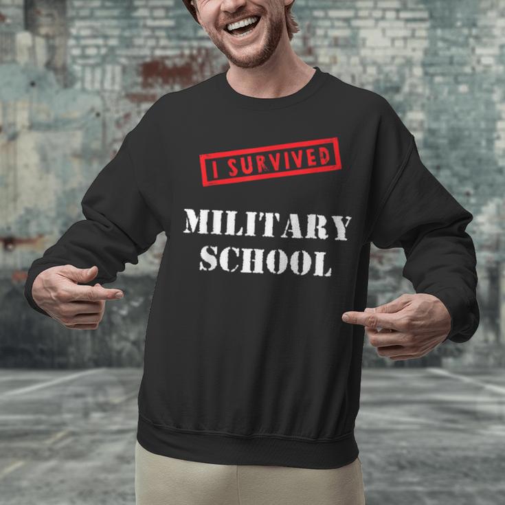 I Survived Military School Graduation Straight Outta Unisex Sweatshirt