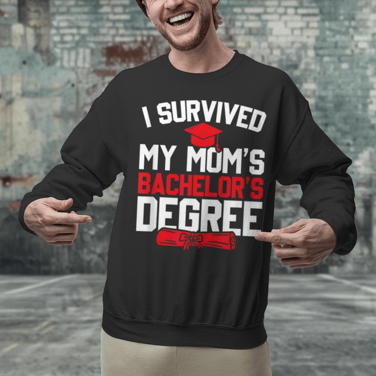 I Survived My Mom's Bachelor's Degree Graduation Unisex Sweatshirt