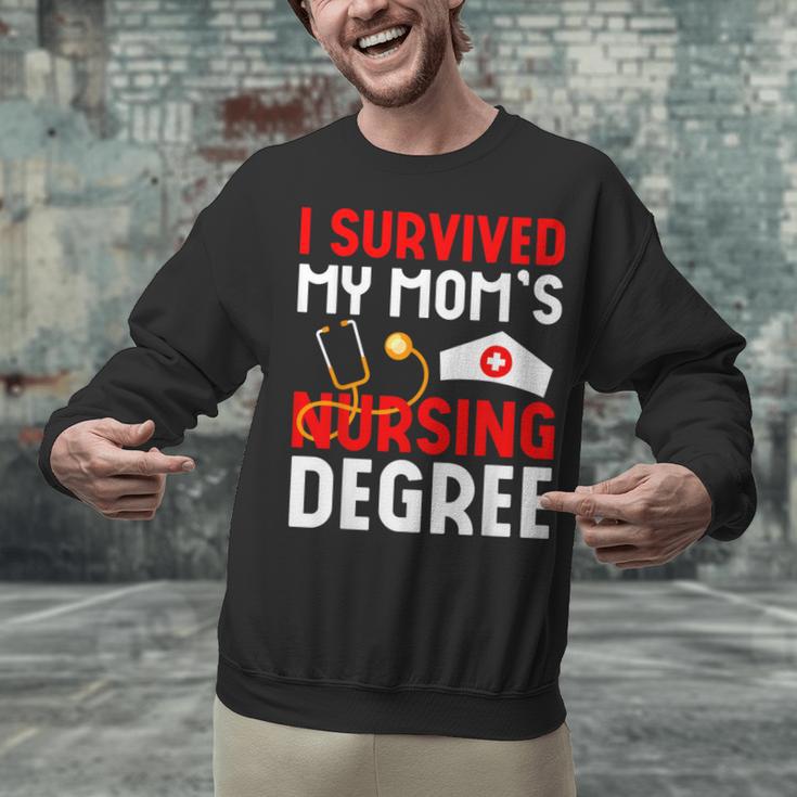 I Survived My Mom's Nursing Degree Graduation Day 2026 Unisex Sweatshirt