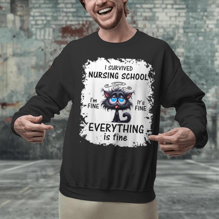 I Survived Nursing School Graduation 2025 Unisex Sweatshirt