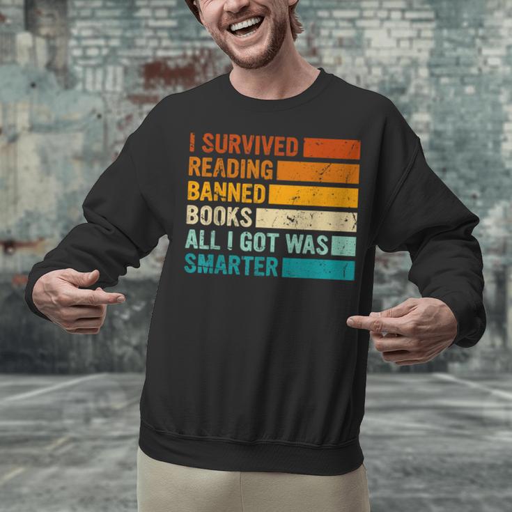I Survived Reading Banned Books All I Got Was Smarter Unisex Sweatshirt