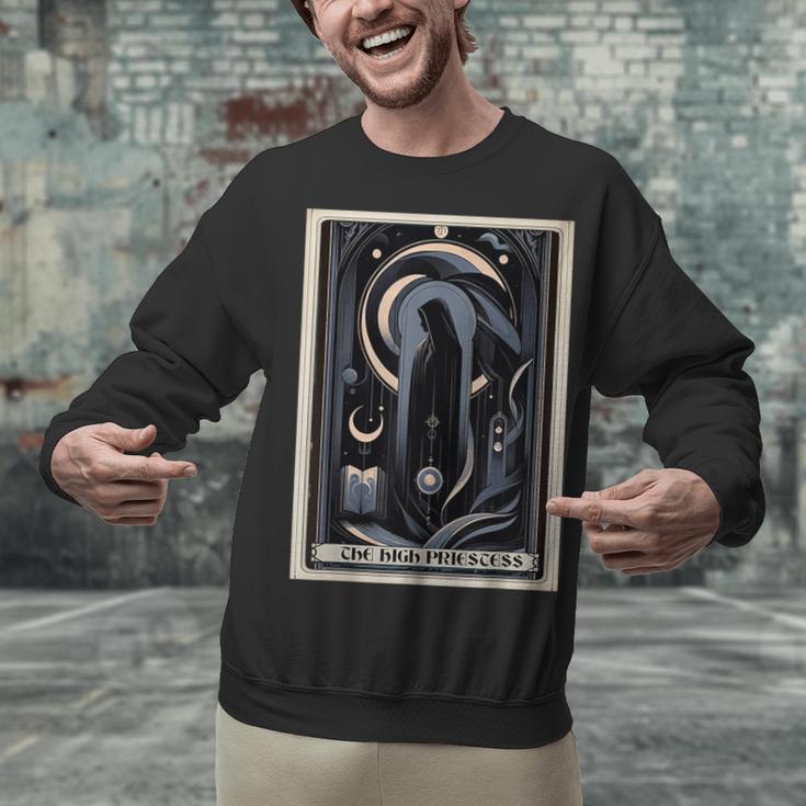 Tarot Cards Guide Book Esoteric Mysticism Clothing The High Priestess -Adults Small Classic Fit Short Sleeve Unisex Sweatshirt