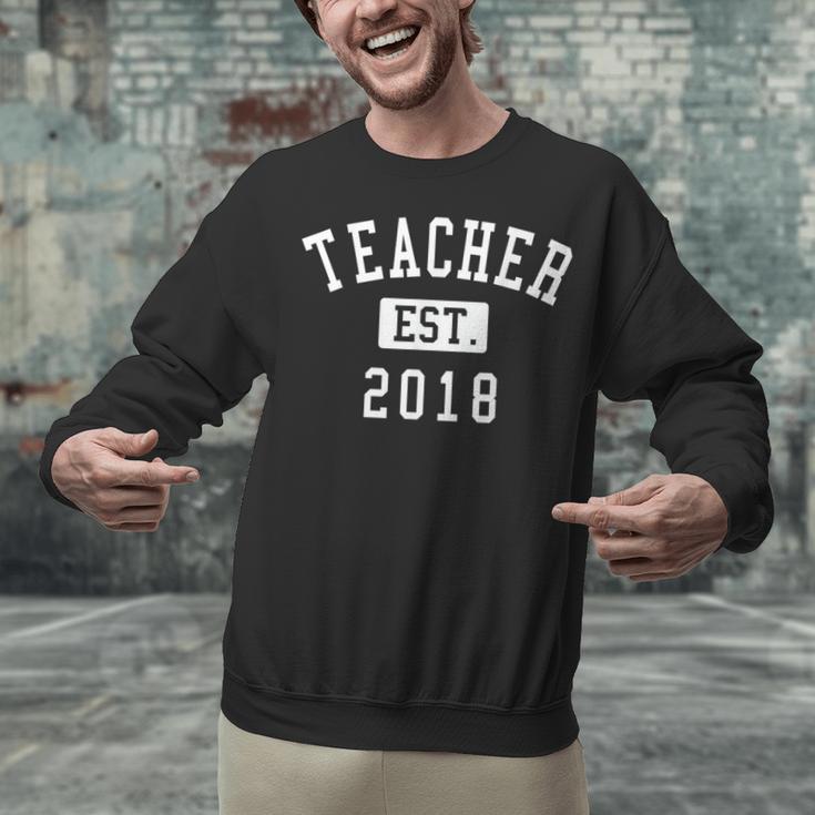 Teacher Established 2018 Shirt For Teacher Graduation Men Women Unisex Sweatshirt