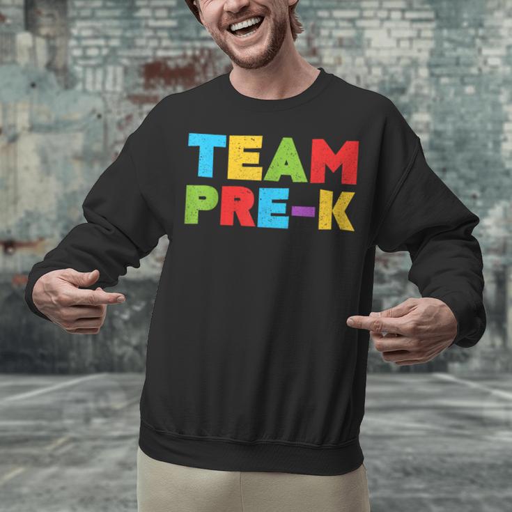 Team Pre-K Shirt Teacher Boy Girl Back To School Graduation Unisex Sweatshirt