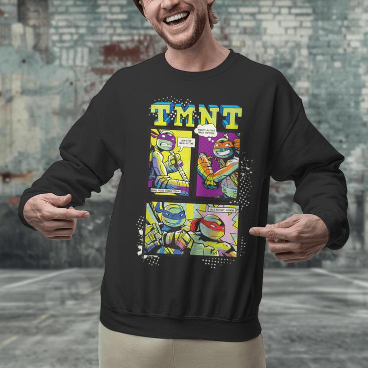 Teenage Mutant Ninja Turtles Retro Neon Comic Book Panels Unisex Sweatshirt