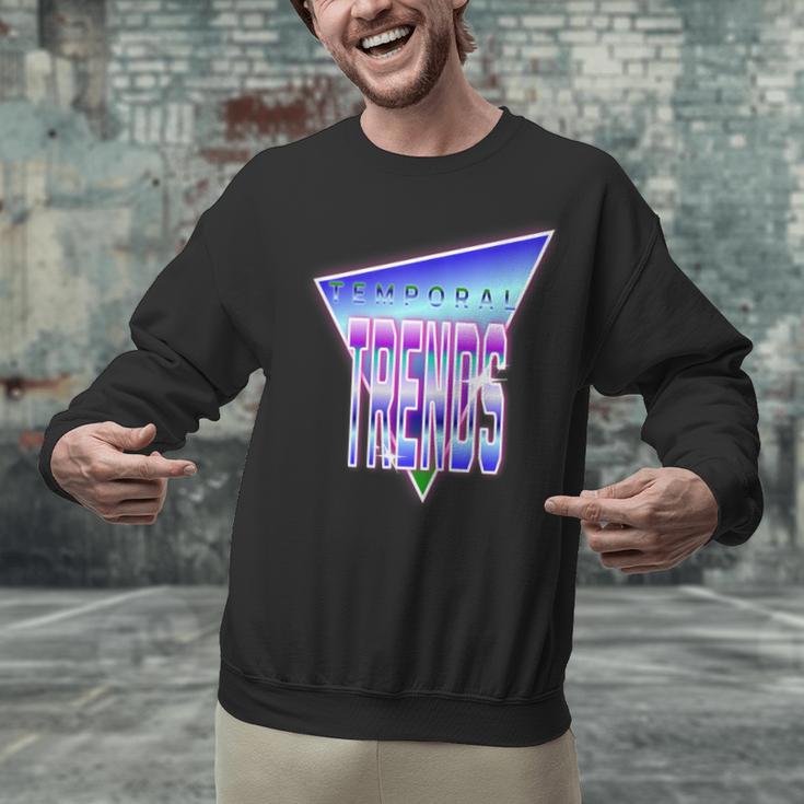 Temporal Trends Vaporwave Style Retro Nostalgia Look Unisex Sweatshirt Temporal Trends Vaporwave Style Retro Nostalgia Look Unisex Sweatshirt