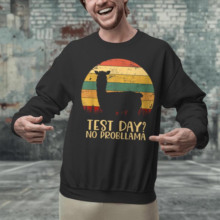 Test Day No Probllama Silhouette Teacher Student Graduation Unisex Sweatshirt