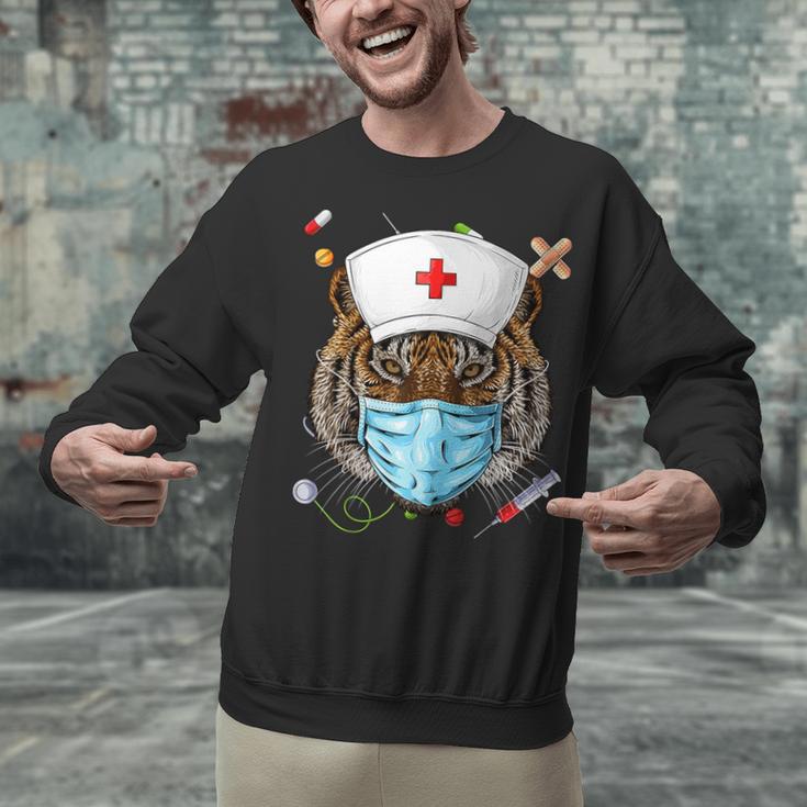 Tiger Nurse RN ER Nursing School Graduation Unisex Sweatshirt