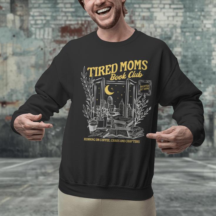 Tired Moms Club Bookish Book Lover Homebody Fall Book Club Unisex Sweatshirt