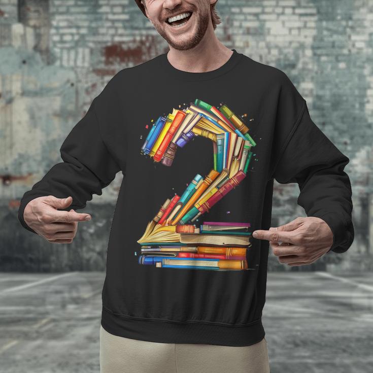 Toddler 2nd Birthday Books Themed 2 Year Old Boys Kids Girls Unisex Sweatshirt Toddler 2nd Birthday Books Themed 2 Year Old Boys Kids Girls Unisex Sweatshirt